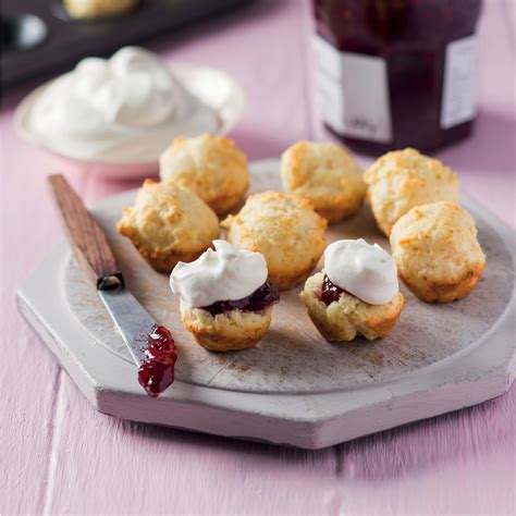 menu de mini scones.